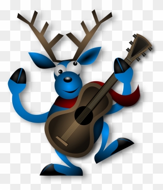 Christmas Scavenger Hunts Are Fun For Kids Of All Ages - Reindeer Guitar Clipart