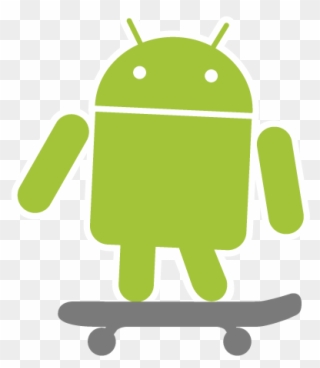 The Android Android Riding A Skateboard - Tech Empowerment: Android App Inventor Clipart