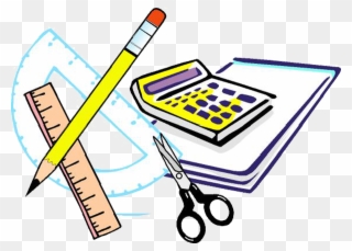 Engineering Clipart Line Art - Math Supplies - Png Download