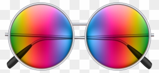Colorful Glasses Clipart - Png Download