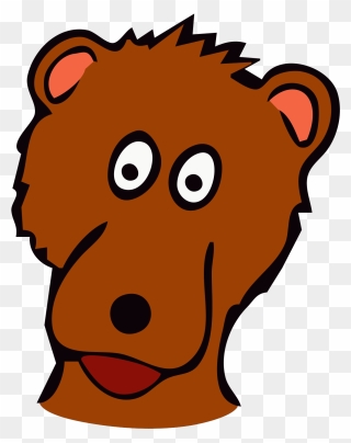 Children Clip Art Download - Happy Bears Cartoon Face - Png Download