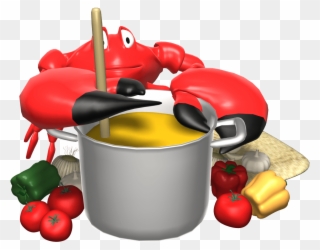 Soup Clip Art Soup Clip Art Soup Pot Clip Art Crock - Cartoon Crab - Png Download