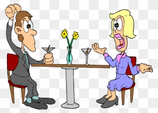 How Much Cliparts - Husband And Wife Talking Cartoon - Png Download
