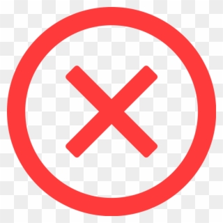 Circle X Clipart - Reject Icon - Png Download