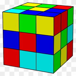 Free Vector Rubik Cube Clip Art - Moving Rubik's Cube Gif - Png Download