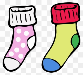 Colouring Pictures Of Socks Clipart