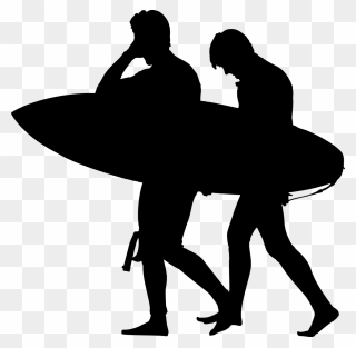 Surfing Silhouette Computer Icons Download - Hands On Hips Silhouette Clipart