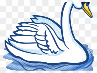 Swan Clipart Trumpeter Swan - Swan Clipart Black And White - Png Download