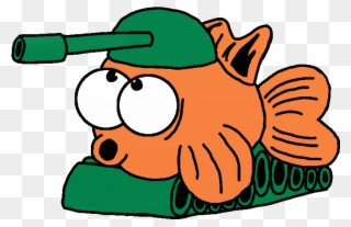Fish Tank Clipart Little Person - Army Fish - Png Download