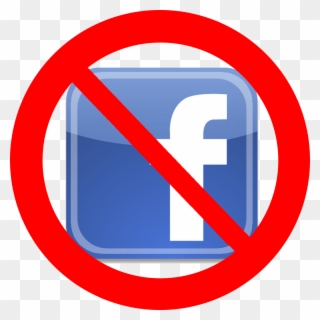 Facebook Break Cliparts - No Facebook Logo Png Transparent Png