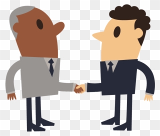 Free Business Shake Hand Simple Cartoon Of Shaking - Shake Hands Cartoon Clipart