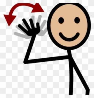 Goodbye Clipart Hand Wave - Wave - Png Download