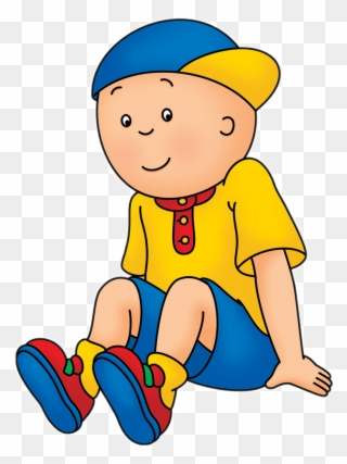 Caillou Sitting Png Stickpng - Dank Caillou Clipart