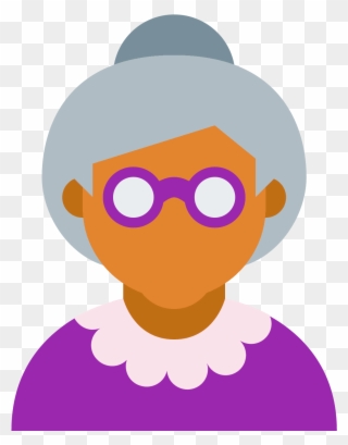 Grandparents Clipart Old Age Home - Old Person Icon - Png Download
