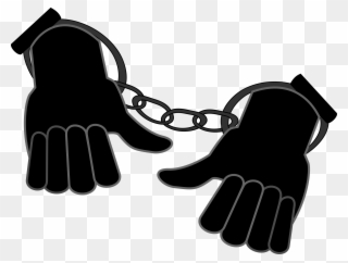 Hand Cuffs Cliparts - Hands In Handcuffs Png Transparent Png