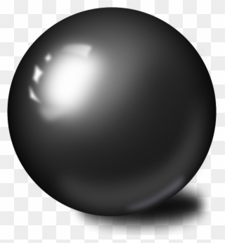 Download Billiards Clipart - 3d Black Ball Png Transparent Png