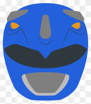 Helmet Clipart Power Rangers Pencil And In Color Light - Blue Power Ranger Svg - Png Download