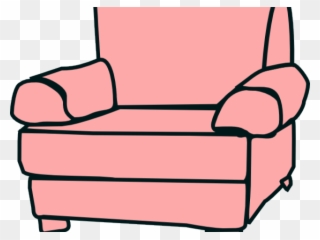Couch Clipart Single Sofa - Chair Clip Art - Png Download