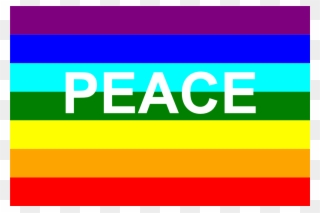 Italian Art Images - Rainbow Flag Peace Symbol Clipart