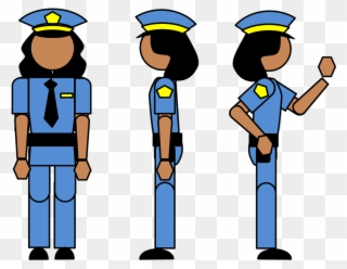 Powerpoint Characters - Police Officer Uniform Drawing Clipart