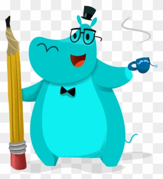 Hyper Hippo Prides Itself On The Strength Of Its People Clipart