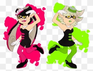 Splatoon Squid Sisters By Lizzietheratcicle Splatoon Clipart
