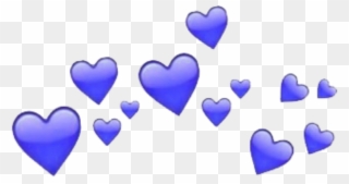 Blue Hearts Heart Crowns Heartcrown Tumblr Freetoedit Clipart