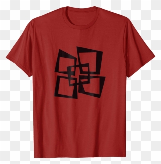 Mid Century Modern Offset Squares T-shirt Clipart