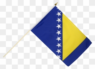 Buy Bosnia Herzegovina Stick Flags At A Fantastic Price Clipart