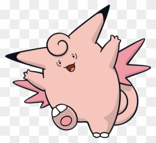 Clefable Pokemon Character Vector Art Clipart