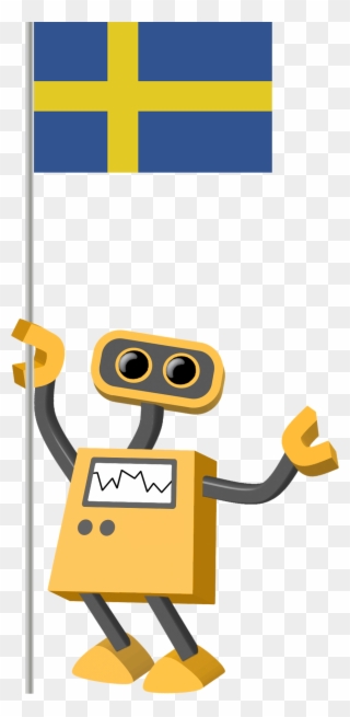 Flag Bot, Sweden Clipart