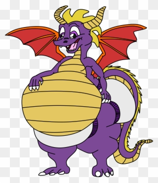 Fat Diapered Spyro Clipart
