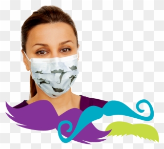 Primed Movember Mask Clipart