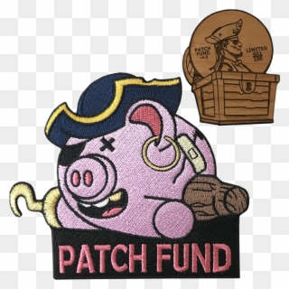 Patch Fund Piggy Bank V4 Clipart