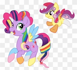 Every One Of The Mane 6 Have A Kid Sidekick Except Clipart