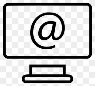 Computer Screen At Email Mail Message Send Comments Clipart