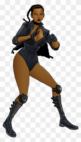 -in The 52 Multiverse, Black Canary Is African American, Clipart