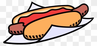Vector Illustration Of Cooked Hot Dog Or Hotdog Frankfurter Clipart