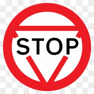 Uk Stop Sign - Stop Sign Uk Highway Code Clipart