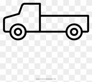 Pickup Truck Coloring Page - Drawing Clipart