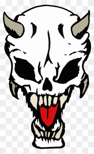 Demon Skull Clipart - Png Download
