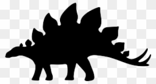 Triceratops Clipart Silhouette - Dinosaur - Png Download