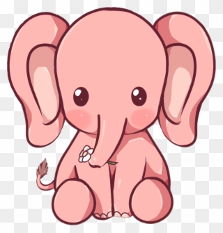 Kawaii Elephant Clipart