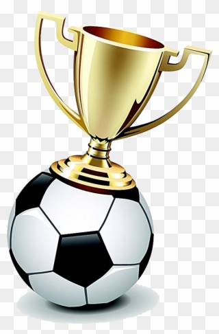 Drawn Trophy World Cup Soccer Ball - Cup Football Clipart