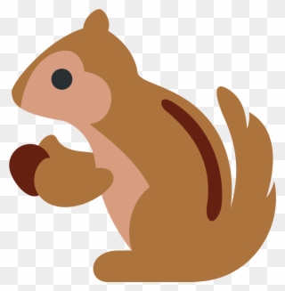Chipmunk - Emoji Squirrel Clipart