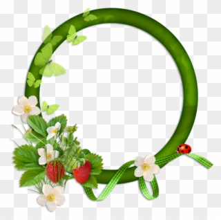 Strawberry Garden, Frames, Strawberries Garden - Clip Art - Png Download