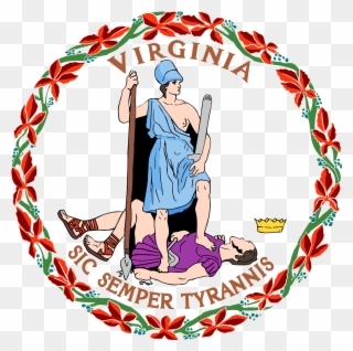 Open - Sic Semper Tyrannis Virginia Seal Clipart