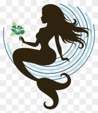 Color Mermaid Silhouette Clipart