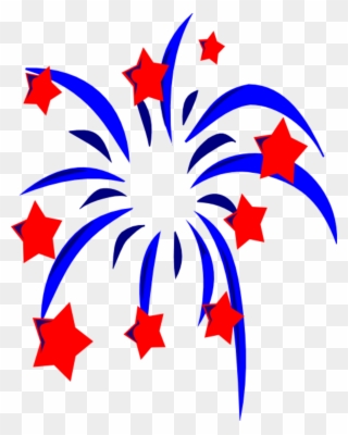 Happy 4th Of July - 4th Of July Fireworks Clip Art - Png Download
