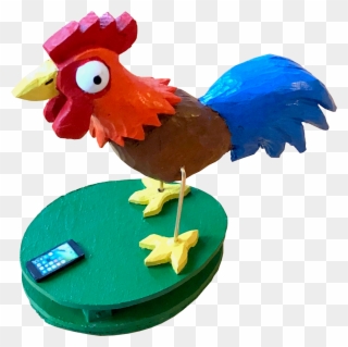 With Feathers But No Fingers This Bird Of Little Brain - Rooster Clipart